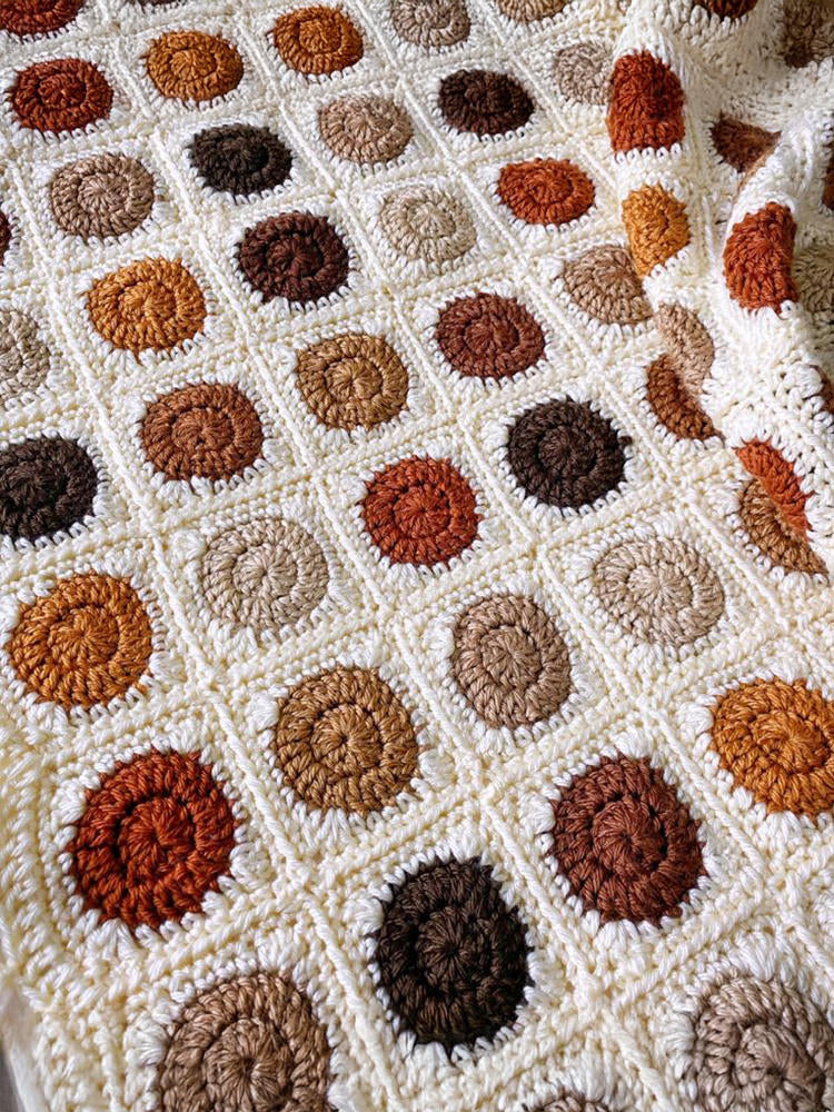 Polka and Square Infant Blanket
